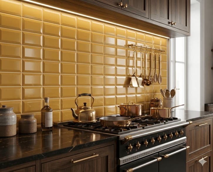 Wandtegel Metro 3D La Cueva Porto Goud Glans 7,5x15, Doe-het-zelf en Bouw, Tegels, Minder dan 20 cm, Minder dan 20 cm, 10 m² of meer
