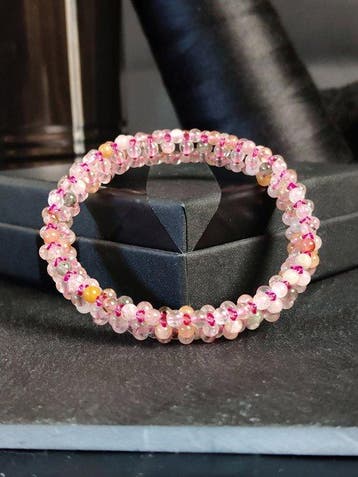 Complexe armband Regenboogtoermalijn - Veelkleurige tinten-