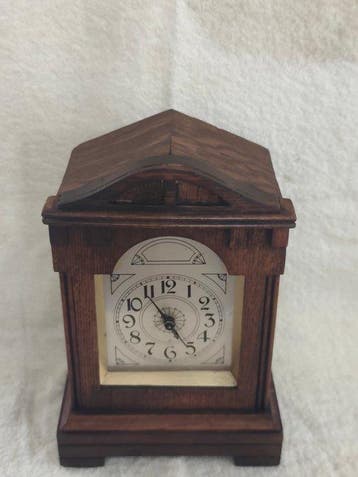 Console klok - - Knoesthout - 1930-1940, Antiek en Kunst