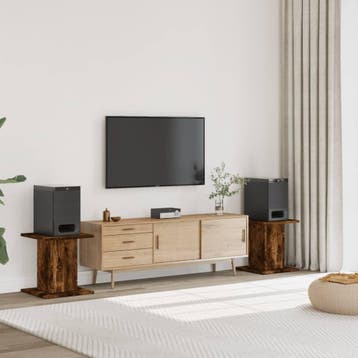 vidaXL Speakerstandaards 2 st 30x30x40 cm bewerkt hout, Verzenden