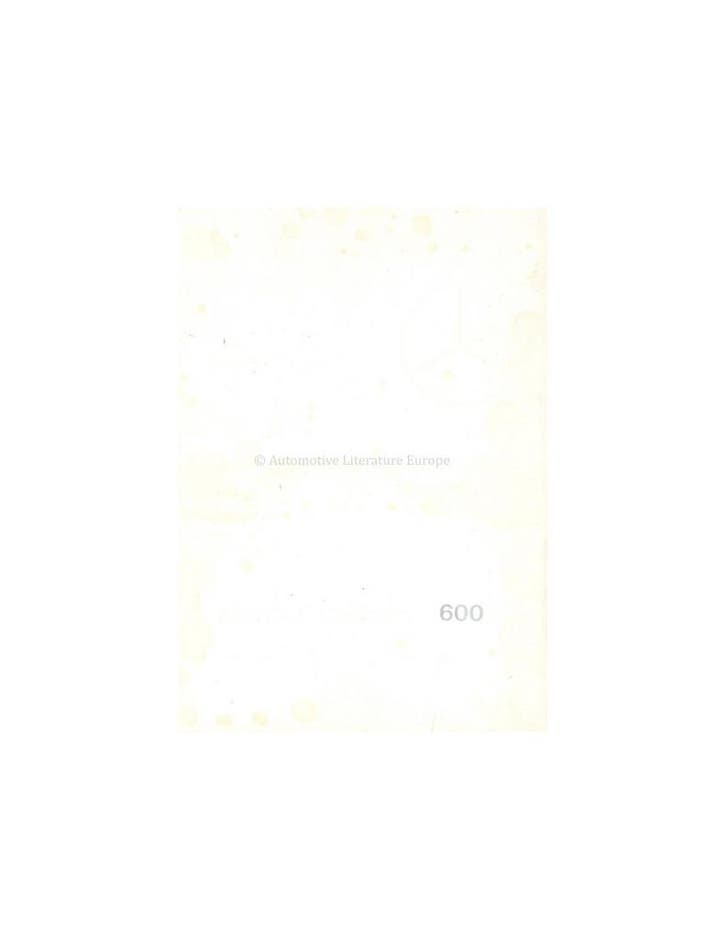 1963 MERCEDES BENZ 600 PORTFOLIO BROCHURE DUITS, Livres, Autos | Brochures & Magazines, Enlèvement ou Envoi