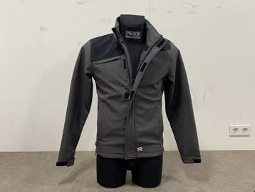 Veiling - Tricorp softshell jas maat S grijs/zwart, Tuin en Terras, Werkkleding, Nieuw