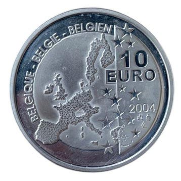 België. 10 Euro 2004 Tintin Proof (Zonder minimumprijs)