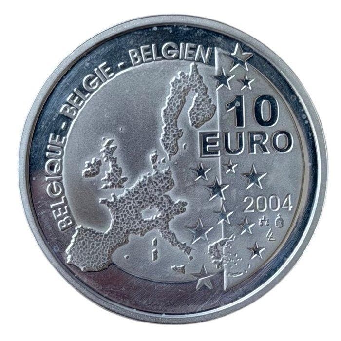 België. 10 Euro 2004 Tintin Proof (Zonder minimumprijs), Timbres & Monnaies, Monnaies | Europe | Monnaies non-euro