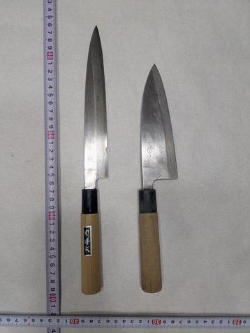 Keukenmes - Staal, Hout - Japan - Traditionele Japanse, Antiek en Kunst