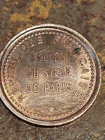 Frankrijk. Jeton Ballon du Siège de Paris, Le Louis Blanc