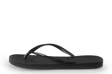 Havaianas Slippers in maat 38 Zwart, Kleding | Dames, Schoenen, Slippers, Verzenden, Zwart, Zo goed als nieuw