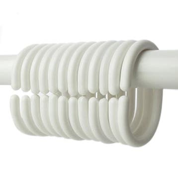 12 Plastic Douchegordijn Haken, Verzenden, Nieuw