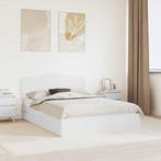 vidaXL Opbergbed met hoofdeinde met lade Wit 160 x 200 cm, Verzenden, Nieuw