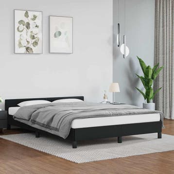 vidaXL Bedframe met hoofdeinde zonder matras 140x200 cm, Verzenden