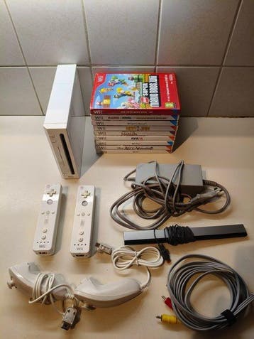Nintendo - Wii - Wii Console met 2 controllers, 2 nunchucks, Nieuw