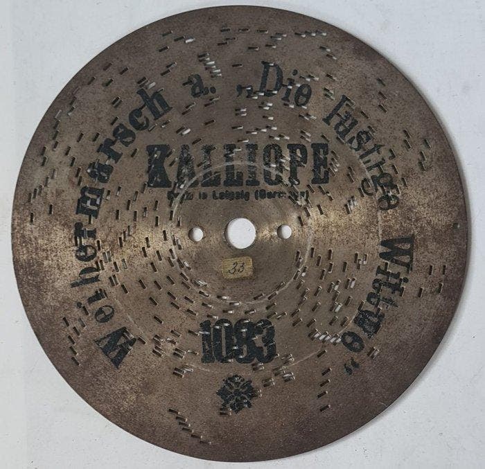 Kalliope - Muziekdoos - Duitsland - 1895-1910 - 20 ijzeren, Muziek en Instrumenten, Blaasinstrumenten | Blokfluiten