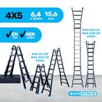 Vouwladder / multiladder Eurostairs 4x5 voor professionals, Nieuw, Ophalen of Verzenden, Ladder, Opvouwbaar of Inschuifbaar
