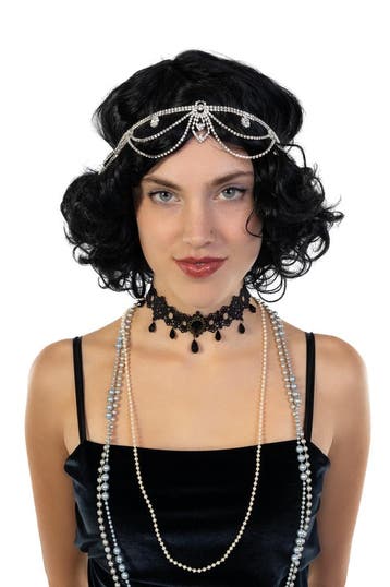 KIMU® Hoofdband Strass Zilver Smal Roaring 20s Steentjes Kr, Kleding | Dames, Ophalen of Verzenden, Nieuw