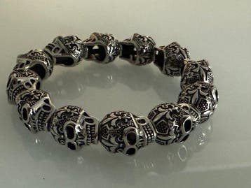 Sans prix de réserve - Bracelet Argent - Bracelet rigide