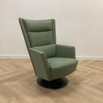 Kinnarps Apollo Relax fauteuil met draaiplateau, groen, Gebruikt, Zwart, Eén