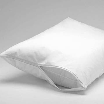 Kussenslopen set - molton (2 stuks) - Ritssluiting, Nieuw, Wit