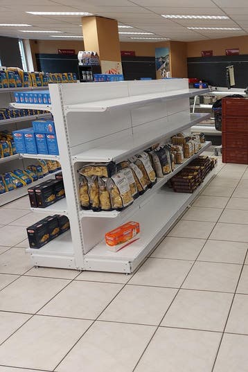 Rayonnage magasin double, gondole centrale., Ophalen of Verzenden