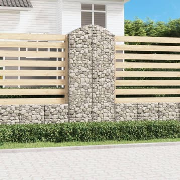 vidaXL Schanskorf gewelfd 100x50x220/240 cm gegalvaniseerd, Verzenden