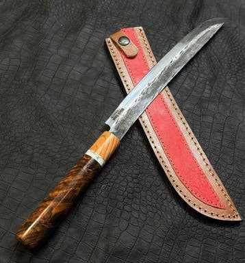 Keukenmes - Japans mes. Handgemaakt keukensmes. 12C27-staal,