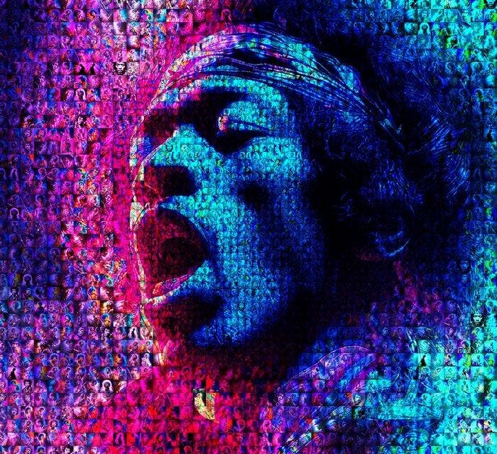 David Law - Psychedelic Guitar Wizard IV, Antiek en Kunst, Kunst | Designobjecten