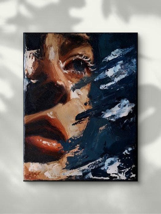 Roxana Hypta - Fragments of Silence - no reserve, Antiquités & Art, Art | Peinture | Moderne