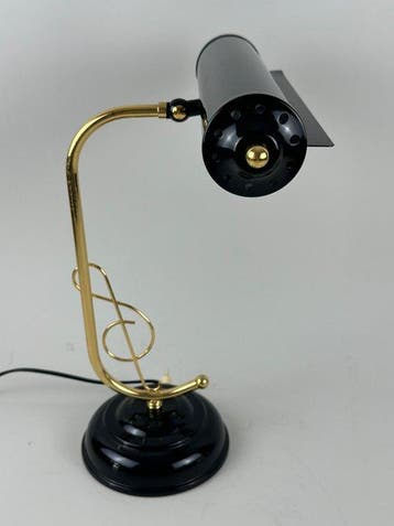 Tafellamp - Metaal, Messing - Een pianolamp van messing
