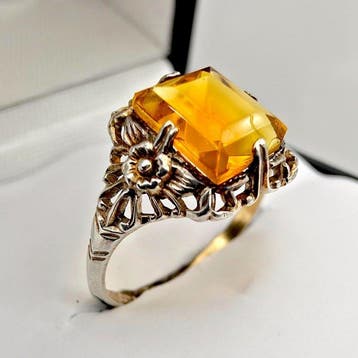 Argent - Bague - Art déco vers les années 1940, Nieuw