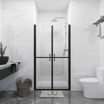 vidaXL Douchedeur (93-96)x190 cm ESG transparant, Verzenden, Nieuw