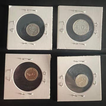 Nederlandse Antillen. Juliana. 1/10, 1/4 Gulden 1962/1970,