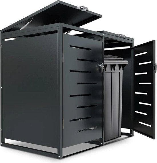 2dekans | Juskys – Containerberging – 120 l & 2-Delig – Met, Maison & Meubles, Accessoires pour la Maison | Poubelles, Enlèvement ou Envoi