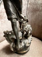 Beeld, Diana - 46 cm - Zinklegering, Antiek en Kunst
