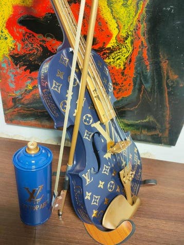 fp pop art - Louis vuitton violon et Capsule 60cm Bleu Nuit