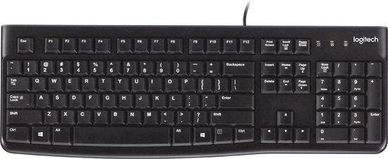 Logitech Keyboard K120 for Business toetsenbord USB Hebre..., Computers en Software, Muizen, Nieuw, Verzenden