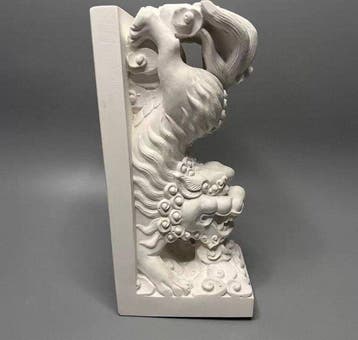 Figure - Foo dog bookend - Plâtre, Résine