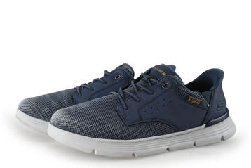Skechers Instappers in maat 41 Blauw, Kleding | Heren, Schoenen, Overige typen, Skechers, Gedragen, Verzenden