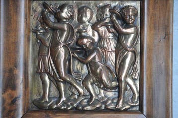 bas-reliëf van de koorzolder - Luca della Robbia - Plaque -, Antiek en Kunst