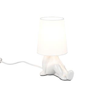 Trio HUMA tafellamp | E14 Fitting | wit | 20 x 13 cm | IP20, Verzenden, Nieuw
