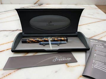 Parker - Duofold International Amber Check - Stylo à plume