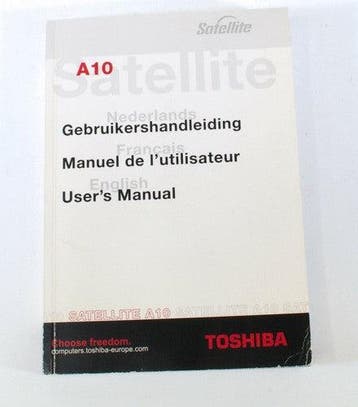 Vintage Toshiba Satellite A10 – handleiding (Nederlands,, Verzenden, Nieuw