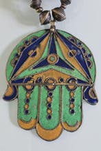 Berber necklace - Émail, metal - Maroc - Vintage, Antiquités & Art