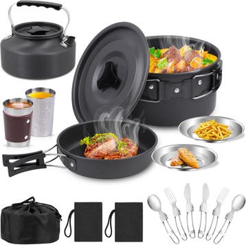Kit popote camping 14 p. - Seconde chance -27%, Verzenden