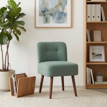 vidaXL Slipperstoel Zeegroen fluweel, Verzenden, Nieuw