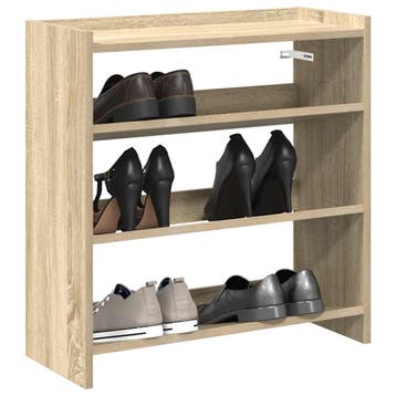 vidaXL Schoenenrek 60x25x62 cm bewerkt hout sonoma, Verzenden, Nieuw