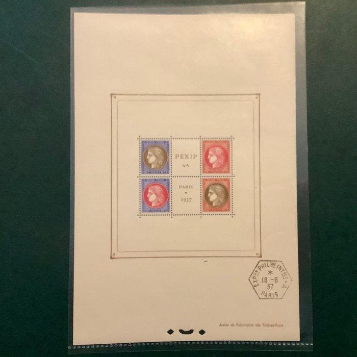 Frankrijk 1937 - Pexip blok - MNH - Yvert blok 3, Timbres & Monnaies, Timbres | Europe | France
