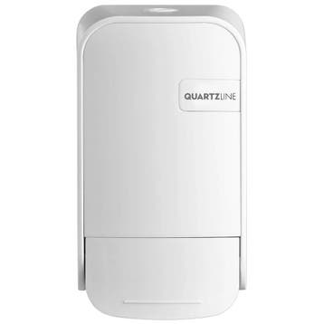 Toiletseatcleaner-/Zeepdispenser | QUARTZ WHITE | Kunststof, Verzenden