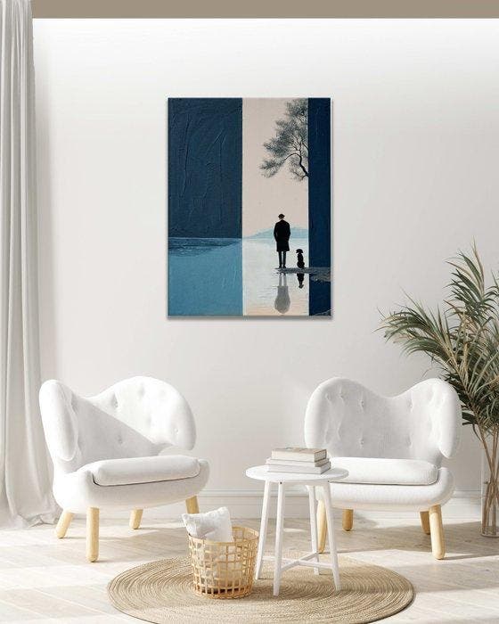 Clelia - Echoes of Indigo, Antiek en Kunst, Kunst | Schilderijen | Modern