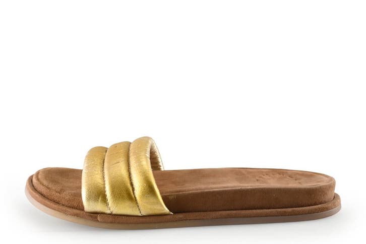 Inuovo Slippers in maat 38 Goud, Kleding | Dames, Schoenen, Overige kleuren, Gedragen, Slippers, Verzenden