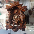 Koekoeksklok - Art Deco - Lindehout - 1960-1970 - Zwarte