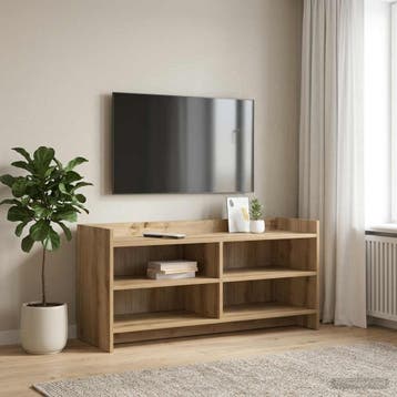 vidaXL TV Kast 100 x 33 x 47 cm Artisanaal eiken Bewerkt, Verzenden